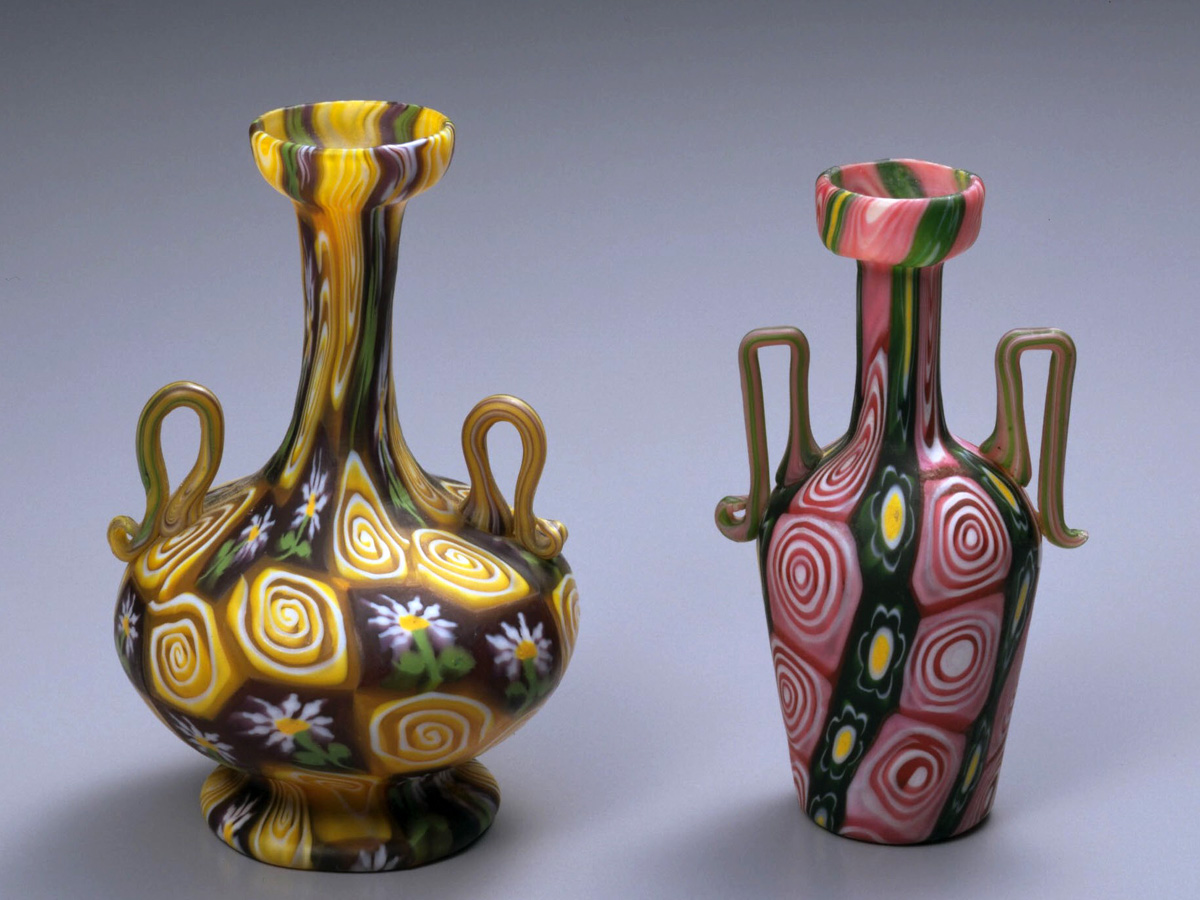 ヴェネチアン・グラス美術館-ミルフィオリ・グラス花器 | 箱根ガラスの森美術館