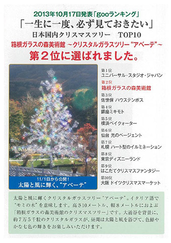 2013年 一生に一度かならず見ておきたいツリー